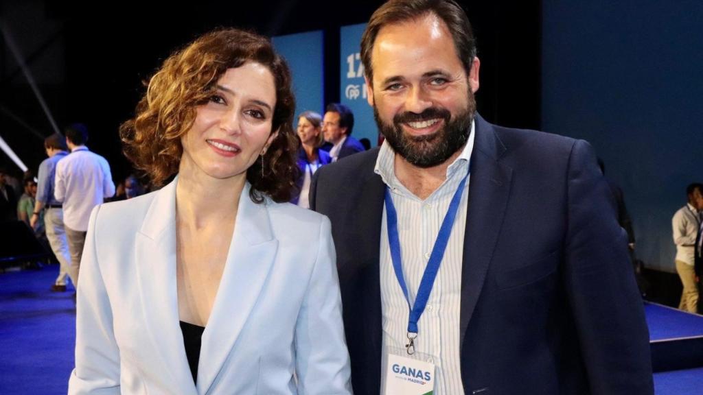 Isabel Díaz Ayuso con Paco Núñez, en una imagen de archivo