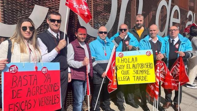 Concentración de UGT en Toledo. Foto: UGT.