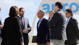 Paco Núñez en la visita a Industrias Metálicas ANRO junto al candidato a la Alcaldía, Javier Navarro.
