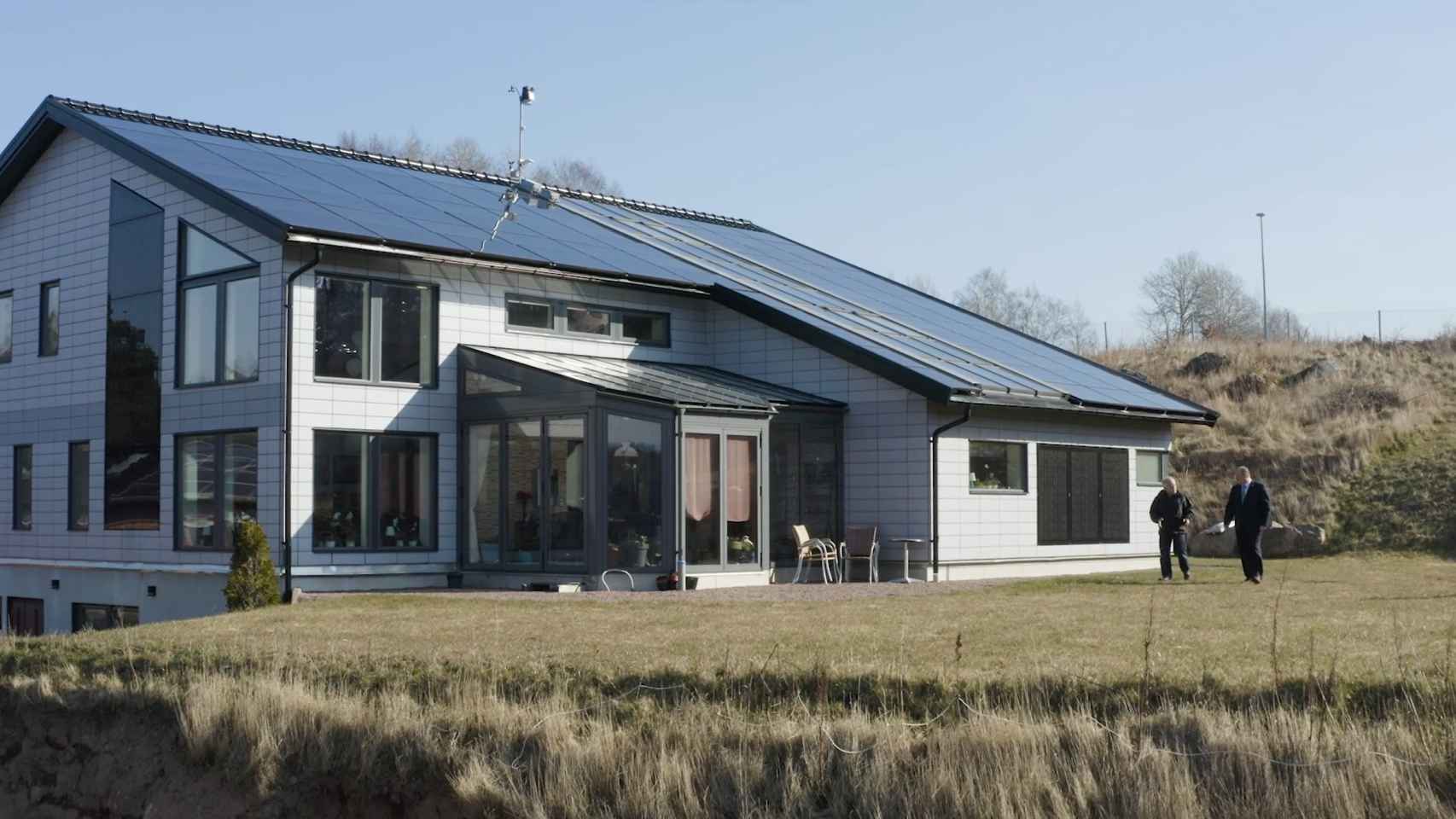 Casa autosuficiente con hidrógeno en Suecia