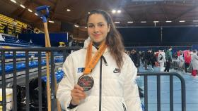 La coruñesa Helena García, del club DBK Taekwondo.