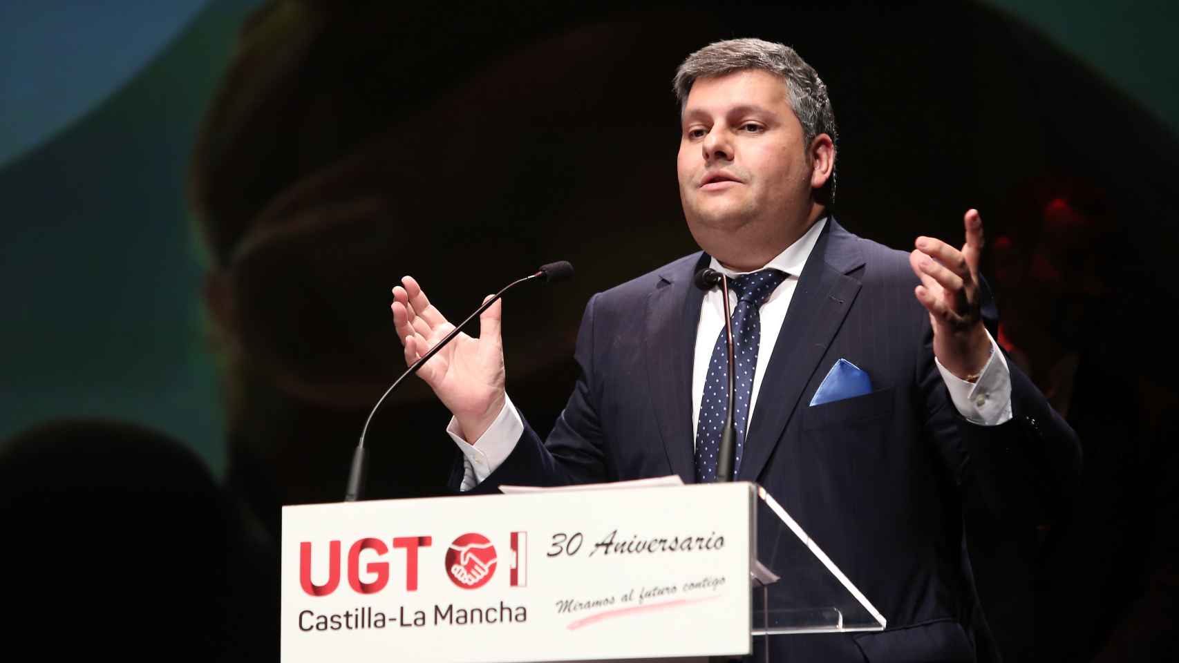 Luis Monforte, secretario general de UGT Castilla-La Mancha. Foto: Óscar Huertas.