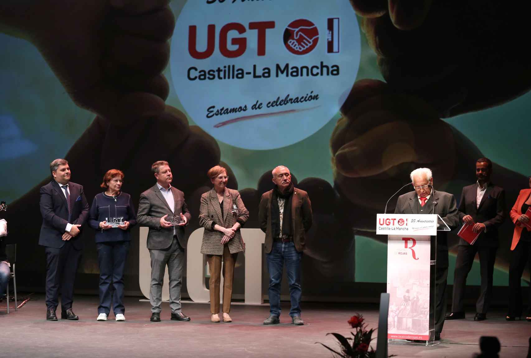 Acto de conmemoración del 30 aniversario de UGT Castilla-La Mancha. Foto: Óscar Huertas.