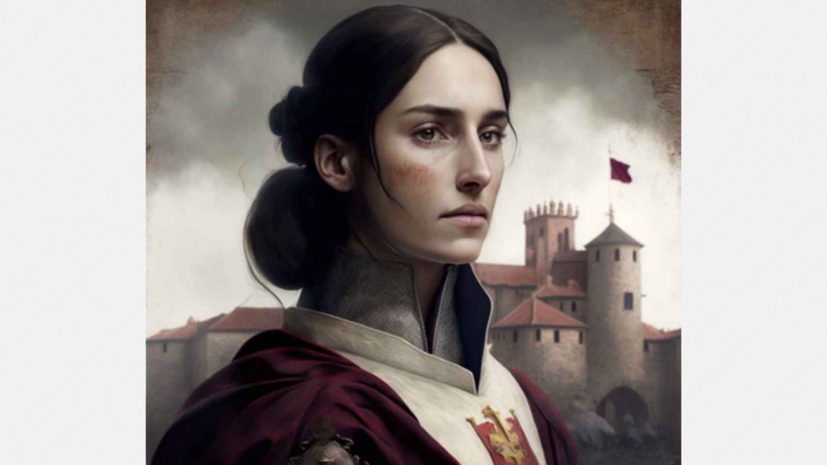 Imagen de Castilla y León si fuera una mujer, según la aplicación Midjourney.