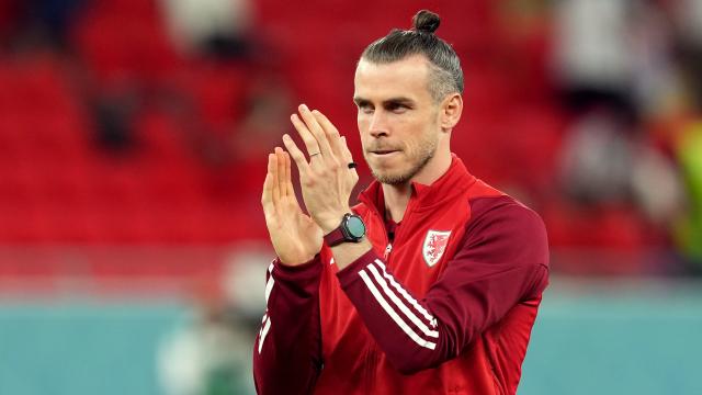 Gareth Bale, con la selección de Gales en el Mundial de Qatar