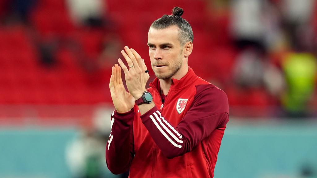 Gareth Bale, con la selección de Gales en el Mundial de Qatar