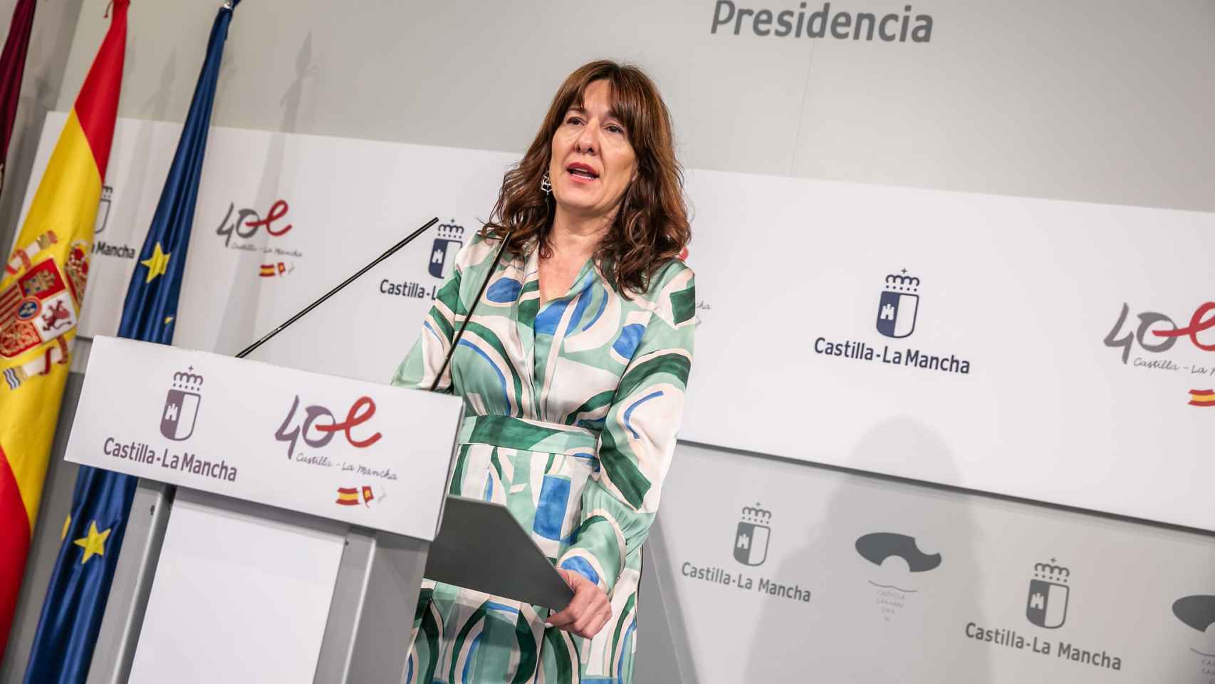 Blanca Fernández, consejera y portavoz de la Junta. Foto: JCCM.