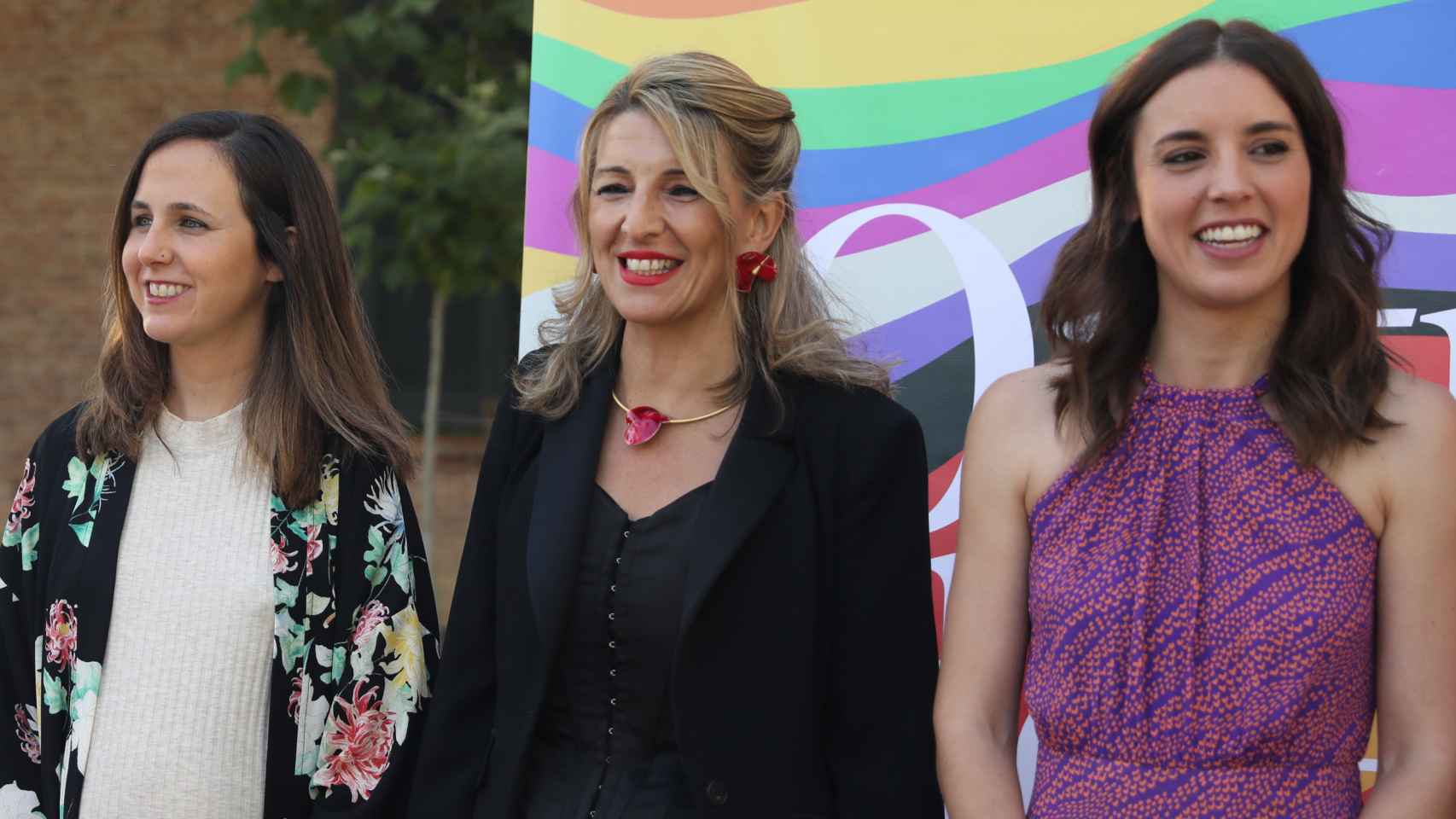 Ione Belarra, Yolanda Díaz e Irene Montero en una imagen de archivo.