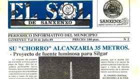 El Sol de Sanxenxo, antiguo periódico del municipio.