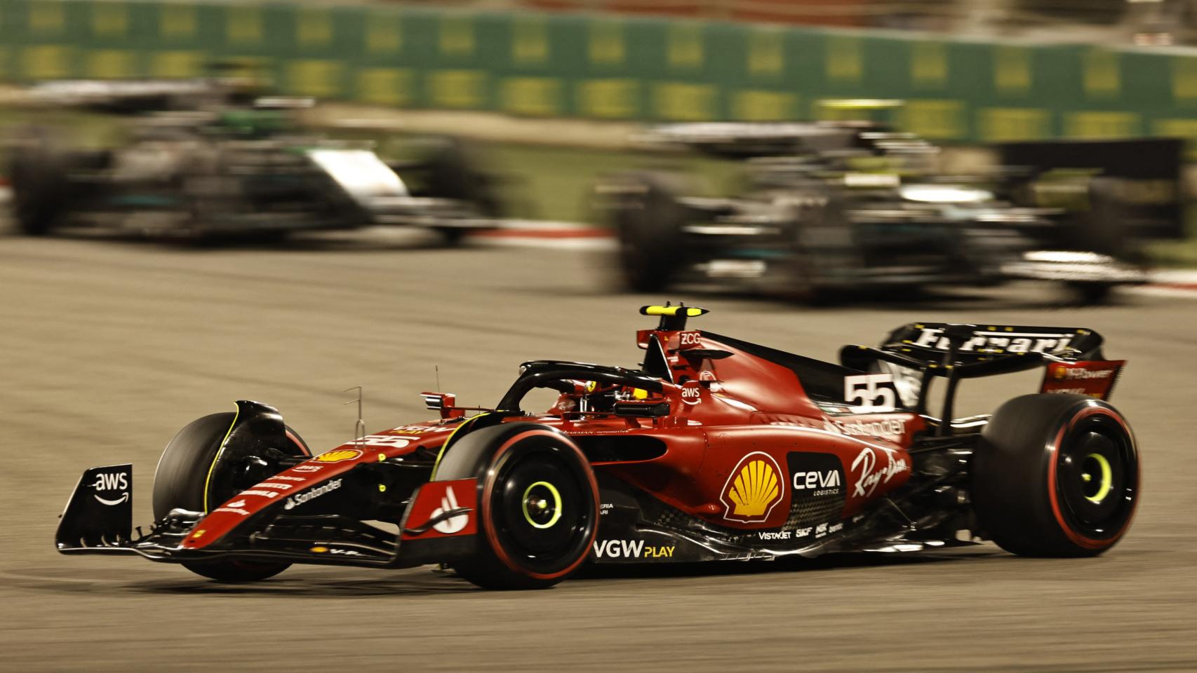 Carlos Sainz, durante un instante del Gran Premio de Arabia Saudí.