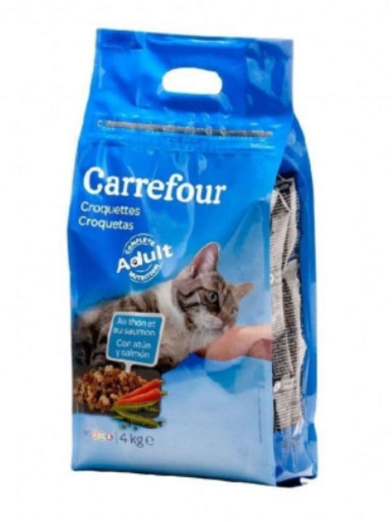 El pienso para gato de Carrefour.