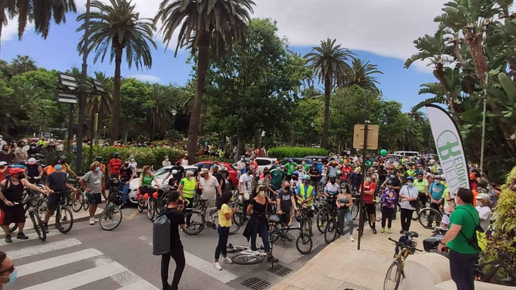 Imagen de la 'bicifestación' celebrada en 2021.