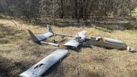 Imagen del dron chino derribado por Ucrania en el este del país.