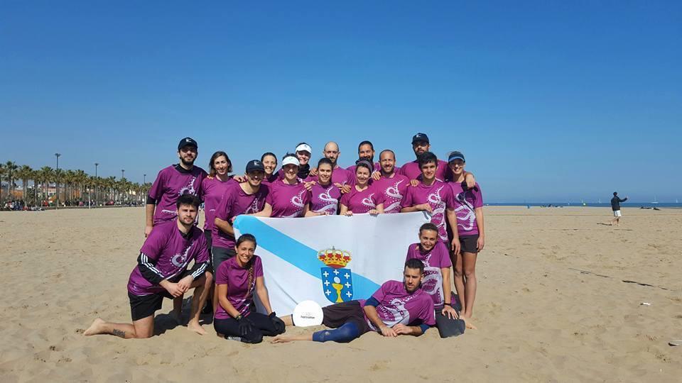 Deportista del club Polbo Ultimate Frisbee de A Coruña