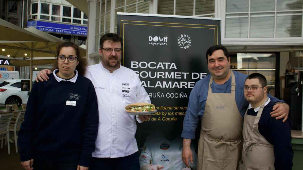El Quiosco Down lanza bocadillos gourmet de calamares versionados por chefs de Coruña Cociña