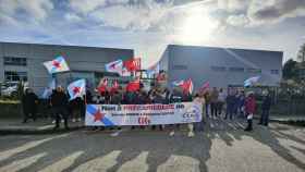 Movilización de la CIG frente al CTAG en Vigo.