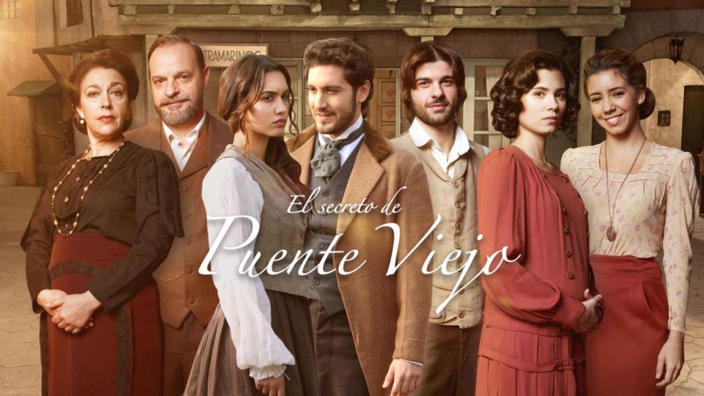 Parte del elenco de El Secreto de Puente Viejo