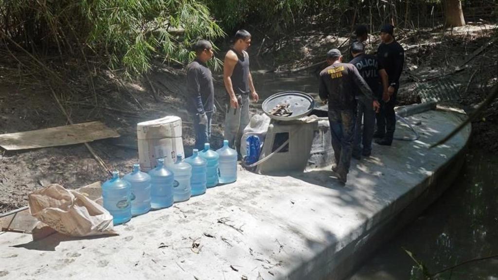 Narcosubmarino descubierto en Brasil en 2015.