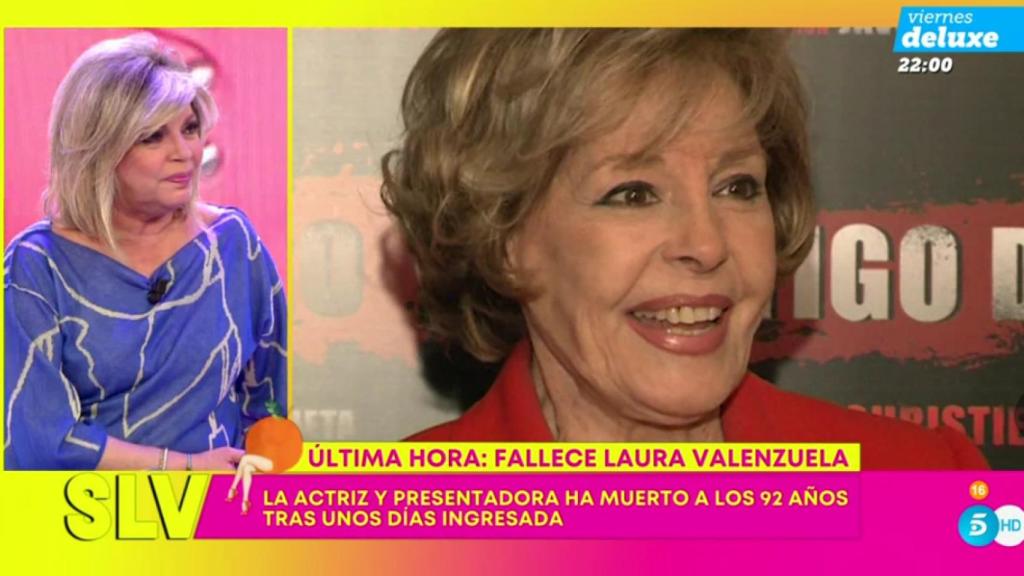 Terelu Campos rompe a llorar al conocer la muerte de Laura Valenzuela: He vivido mucho con ella