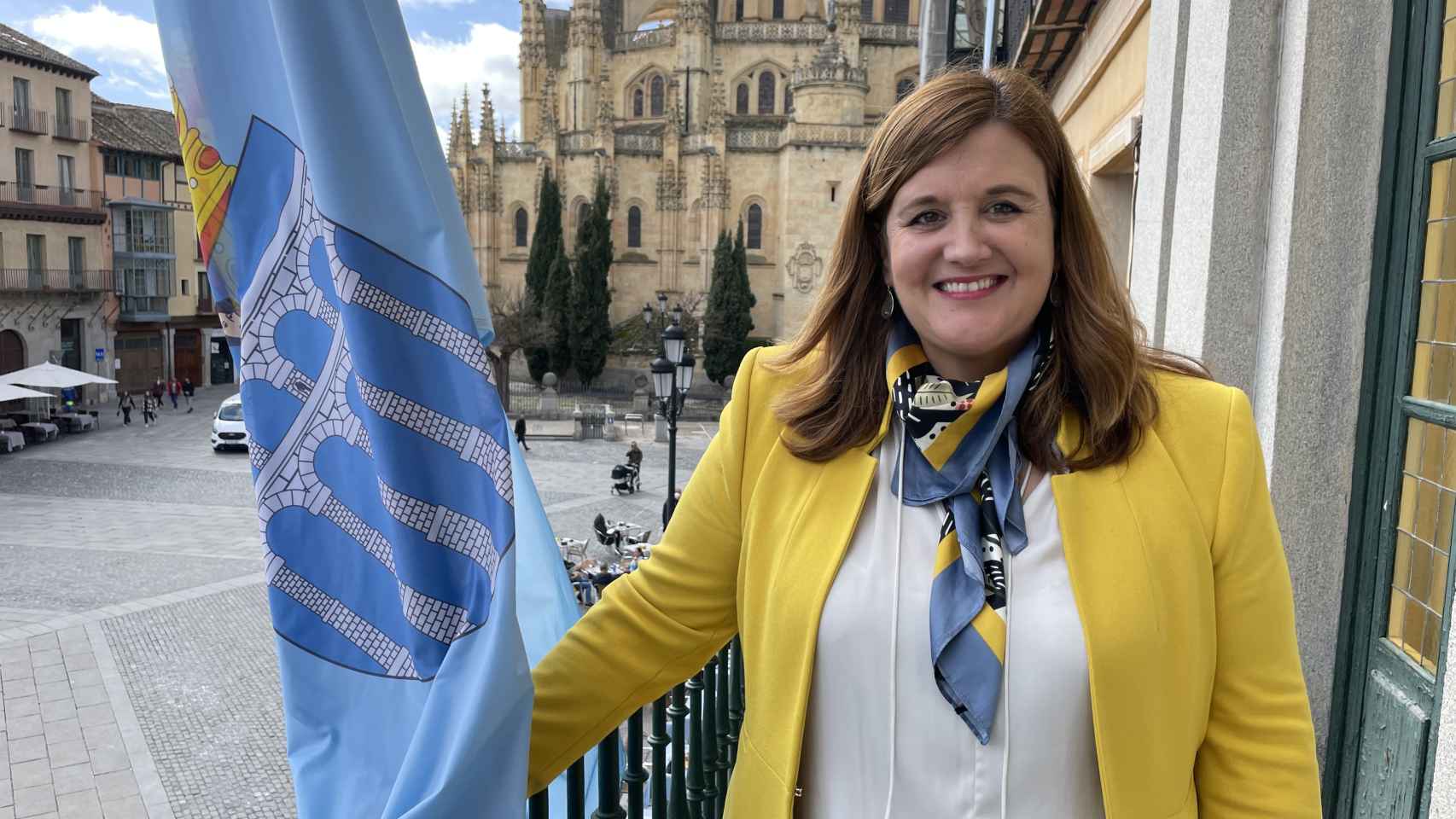 Clara Martín, la portavoz del PSOE en el Ayuntamiento de Segovia, en una imagen de archivo.