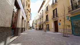 La calle Trinidad Grund de Málaga tras la obra de remodelación.