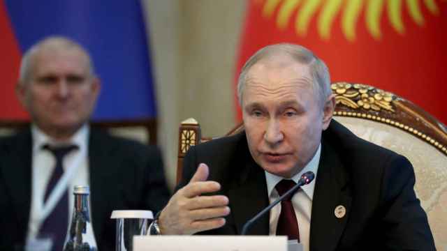 El presidente ruso Vladímir Putin durante una reunión en Bishkek, Kyrgyzstan.