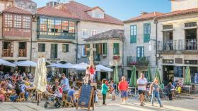 Imagen de archivo de una plaza en Pontevedra