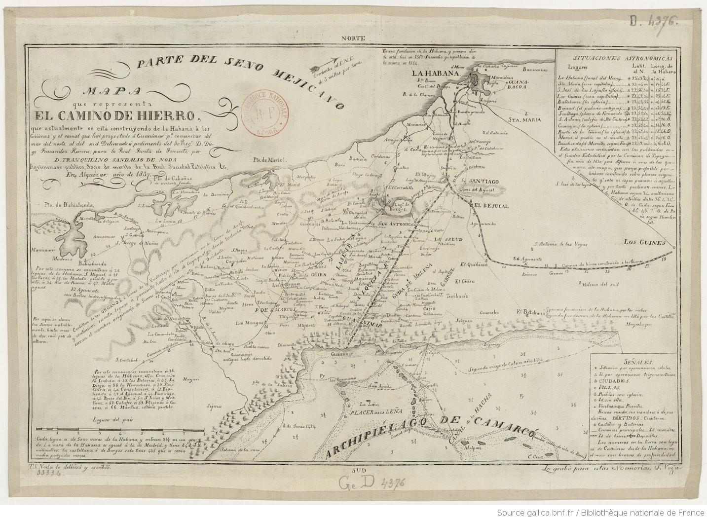 Mapa con el trazado de “El Camino de Hierro”. https://gallica.bnf.fr