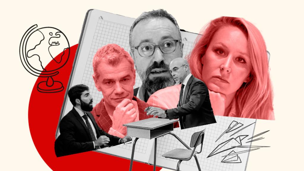 Marion Le Pen, Toni Cantó, Juan Carlos Girauta, Jorge Buxadé y Manuel Mariscal.