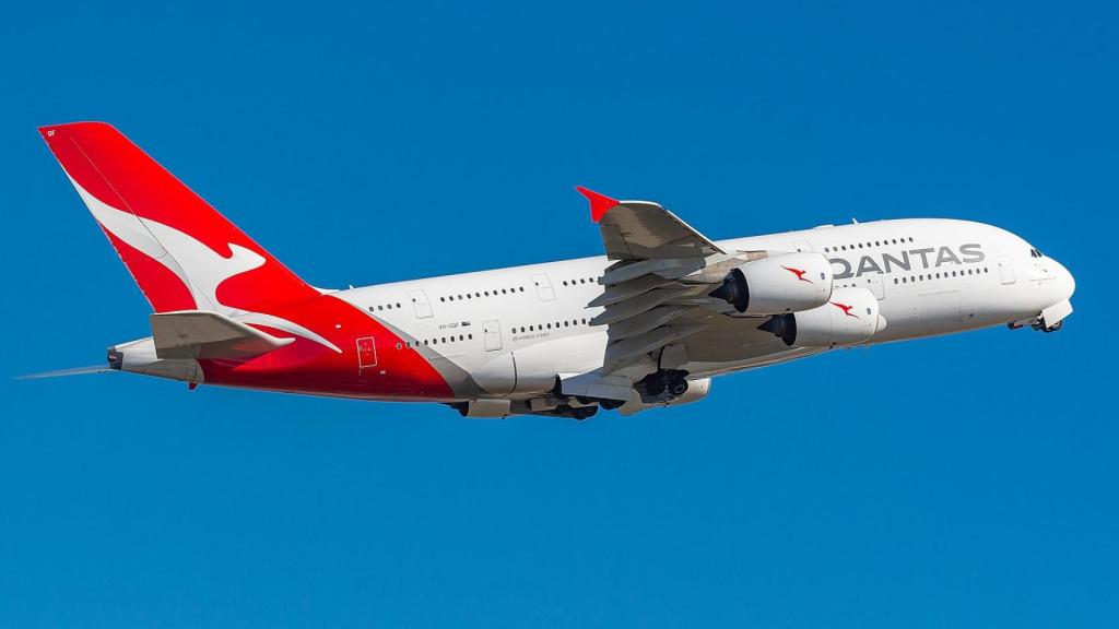 Avión Airbus A380 de QANTAS