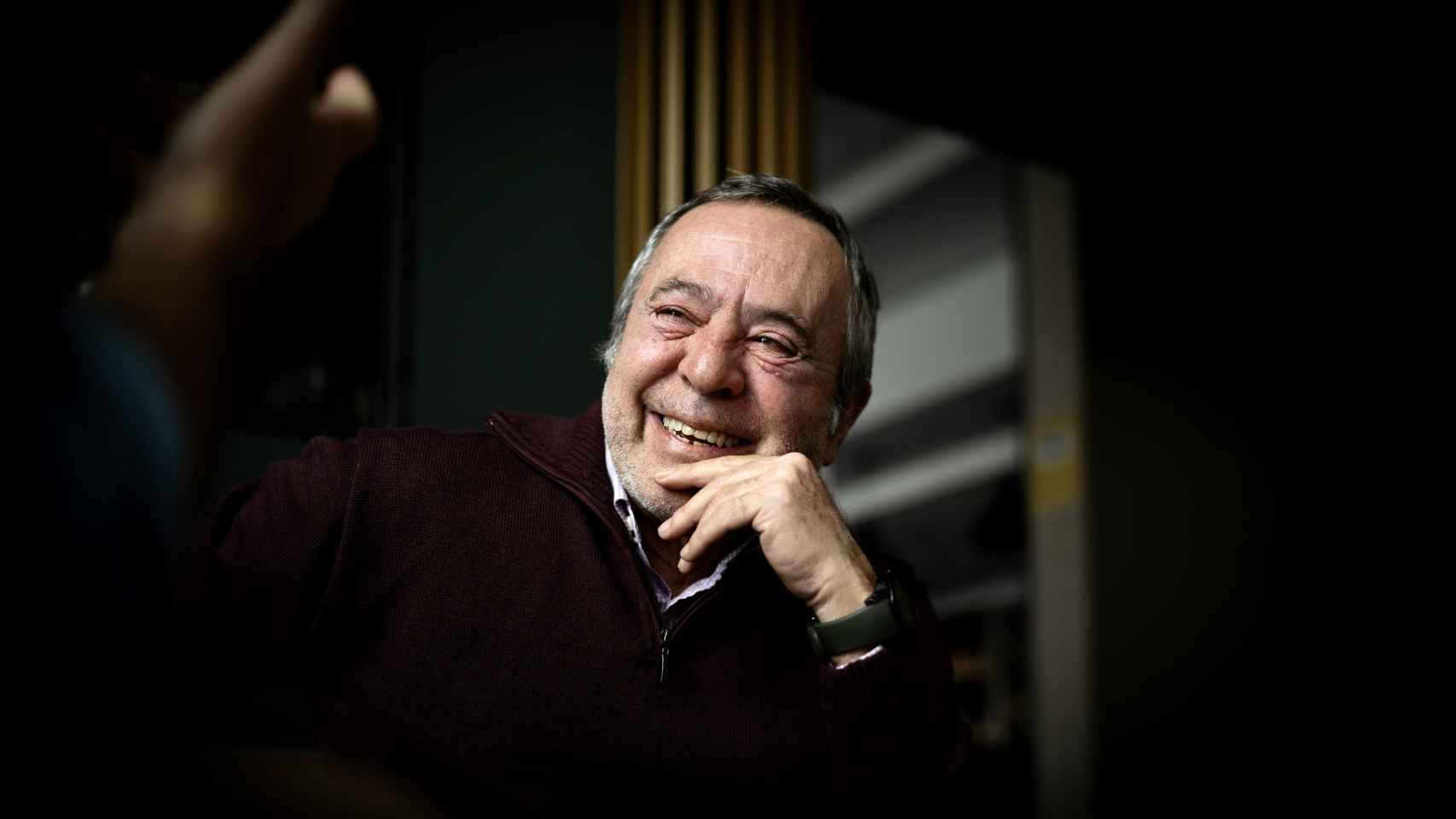 Martín Reyes, sonriente.
