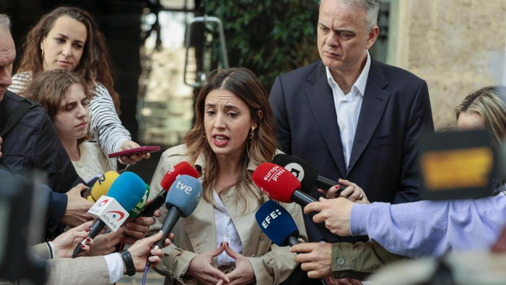 Irene Montero, durante su intervención este sábado