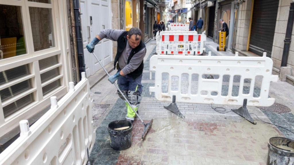 Obras en la calle Galera.