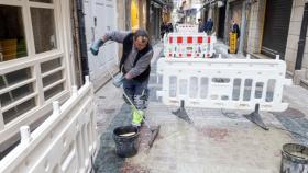 Obras en la calle Galera.