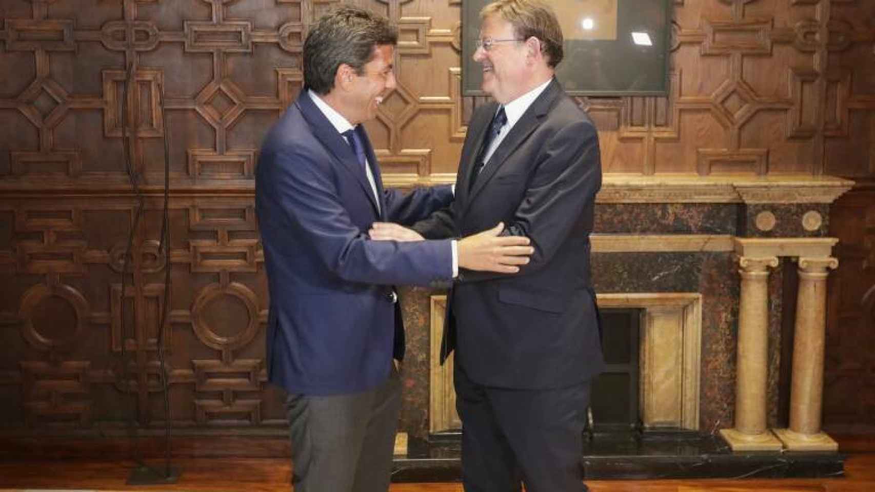 Carlos Mazón (PPCV) y Ximo Puig (PSPV), en un encuentro.