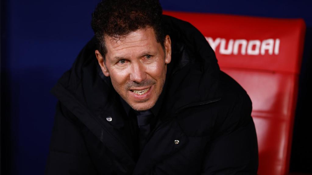 El 'Cholo' Simeone, en el banquillo del Atlético de Madrid