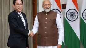 Los primeros ministros de Japón e India, Kishida Fumio y Narendra Modi