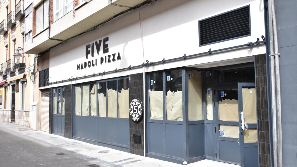 Fachada de la nueva pizzería