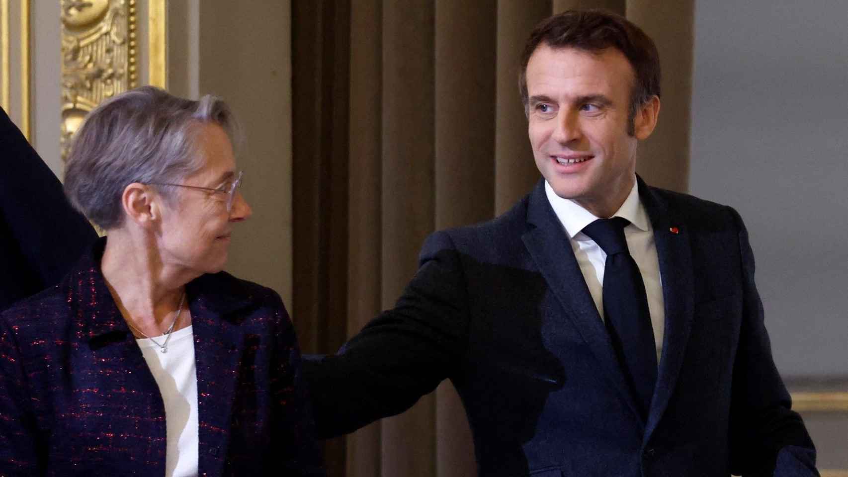 Macron y Borne