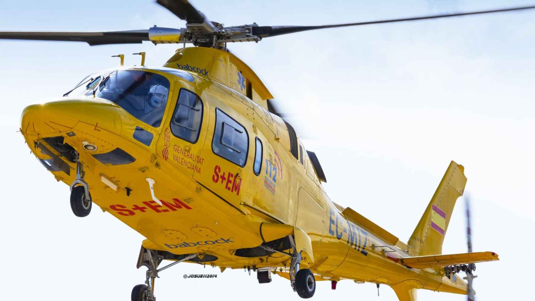 Imagen de archivo del helicóptero medicalizado que hay en la provincia de Alicante.