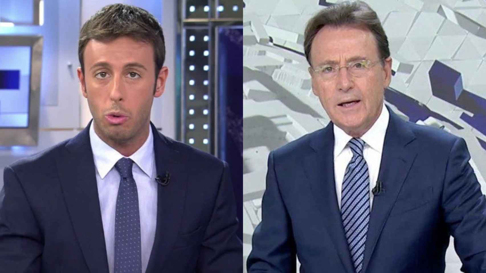 Matías Prats Chacón en 'Informativos Telecinco' y Matías Prats Luque en 'Antena 3 Noticias'.