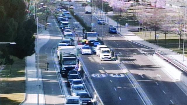 Atascos en la Avenida de Salamanca