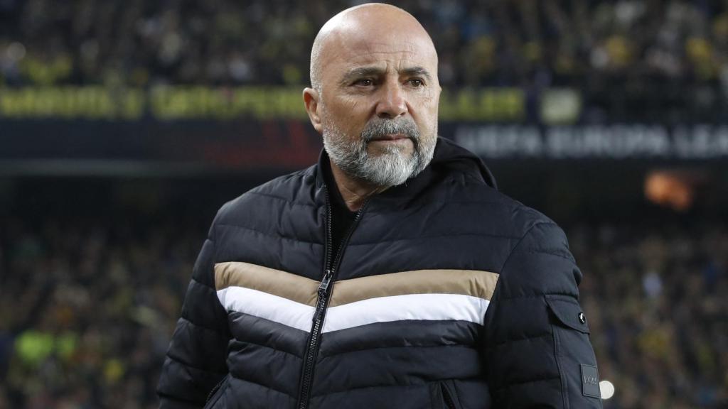 Jorge Sampaoli, durante un partido del Sevilla