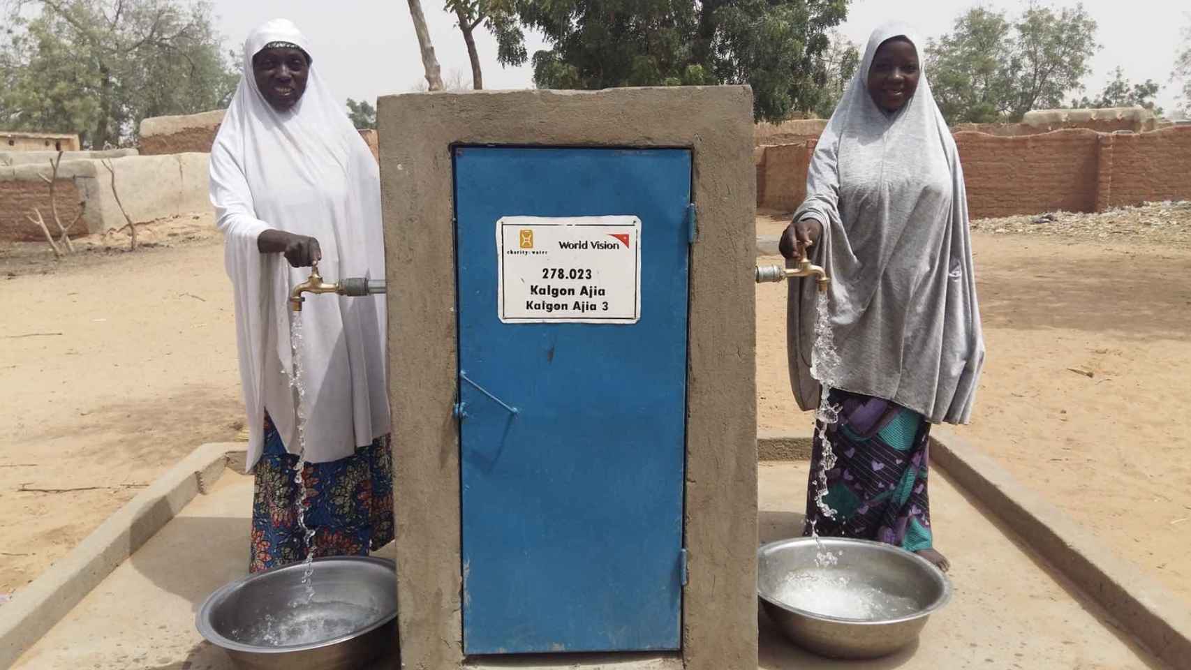 Fuente de agua de World Vision en Níger.