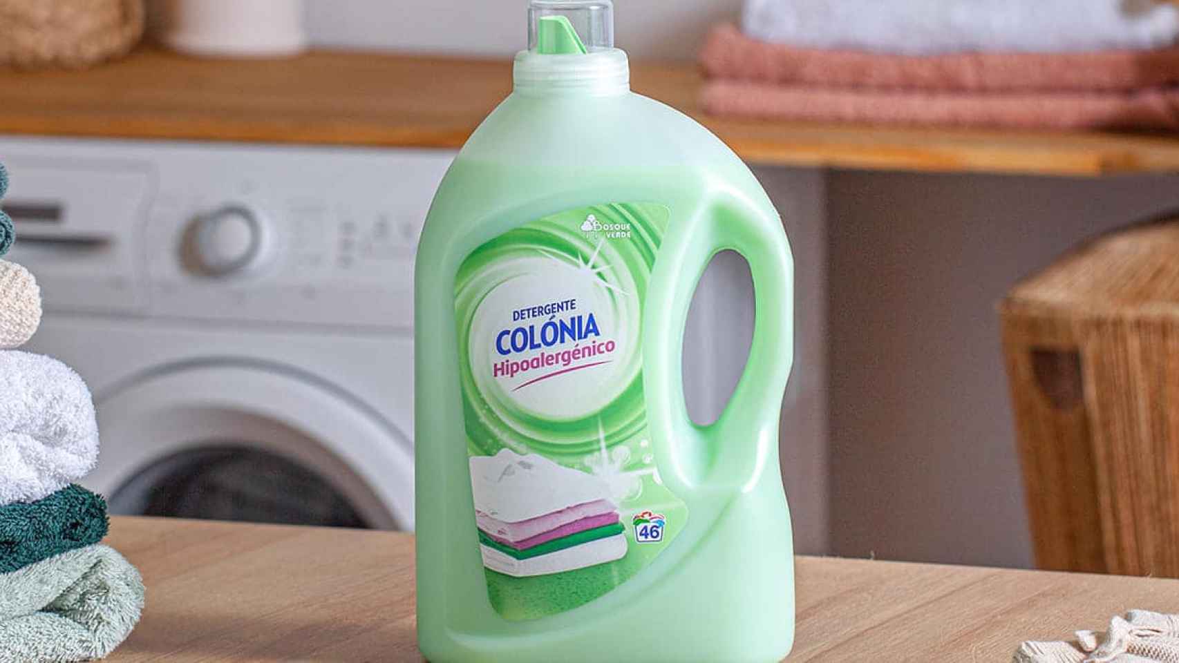 Bosque Verde Detergente lavadora liquido ropa blanca y color Botella 3 l