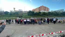 Protestas en La Vaguada la construcción de nuevos aparcamientos en las canchas