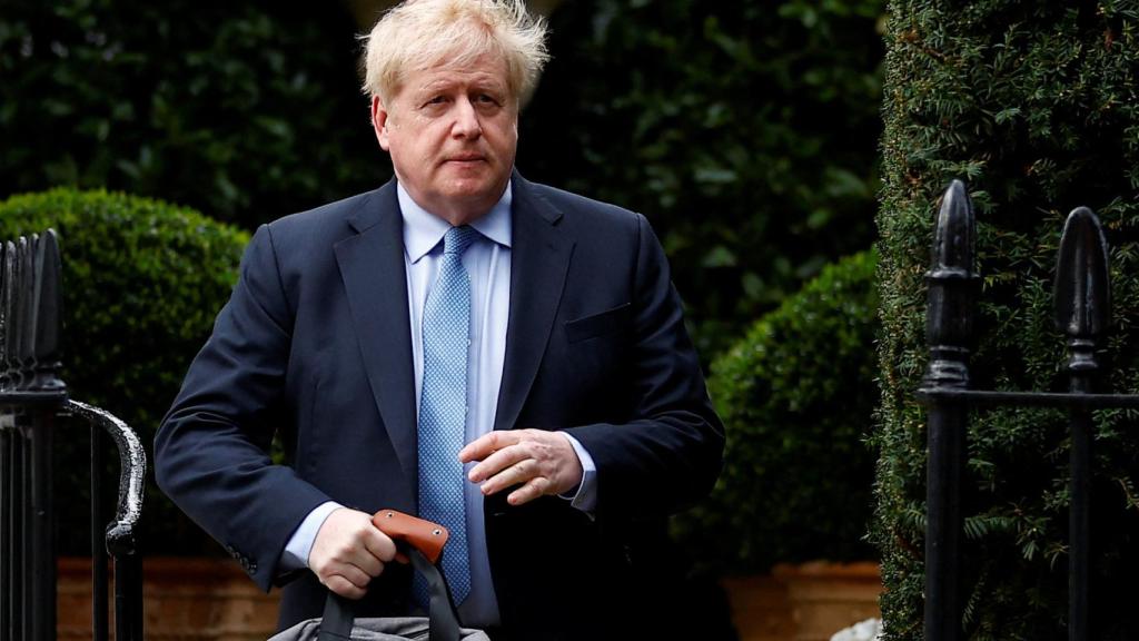 El ex primer ministro británico Boris Johnson, este mes de marzo.