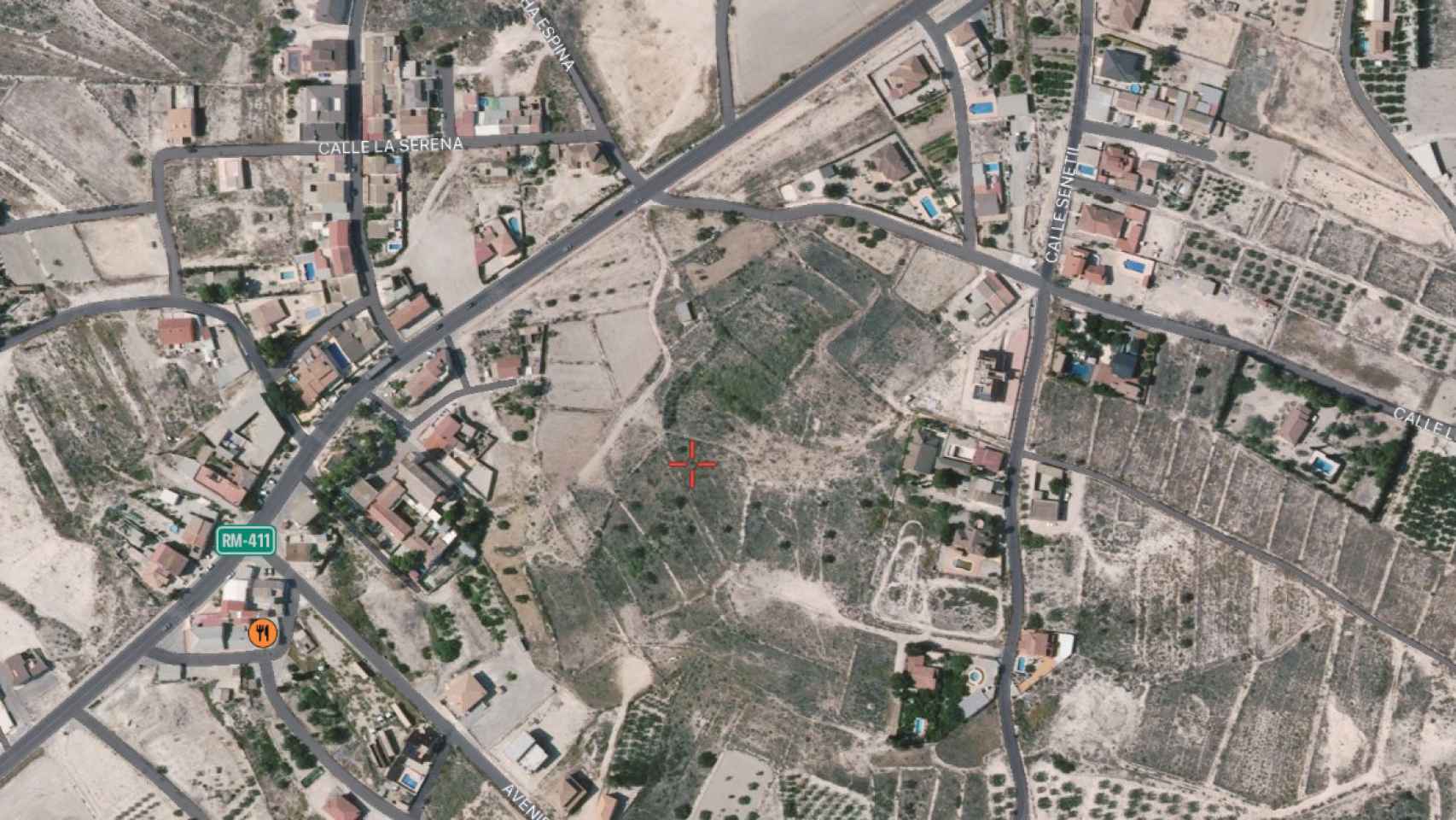 Vista aérea de la Carretera del Fenazar.