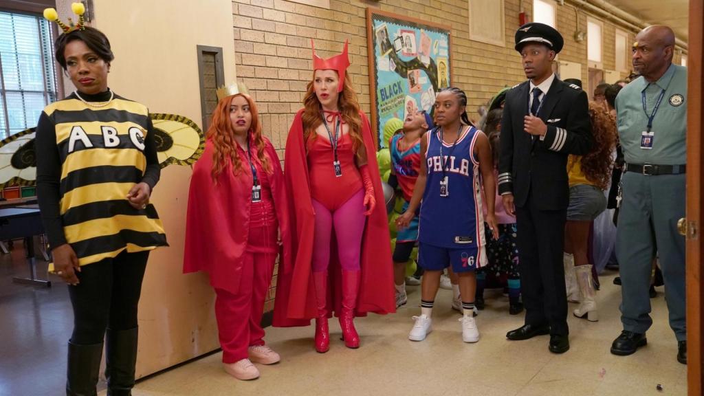 Los pasillos de 'Colegio Abbott' en Halloween