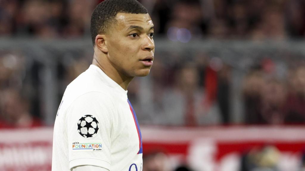 Kylian Mbappé, en un partido del PSG de la temporada 2022/2023